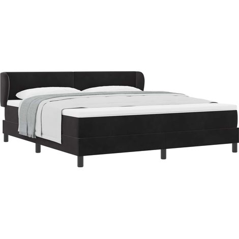 Maison Exclusive - Cama tipo Box Spring con cabecera Negro 180 x