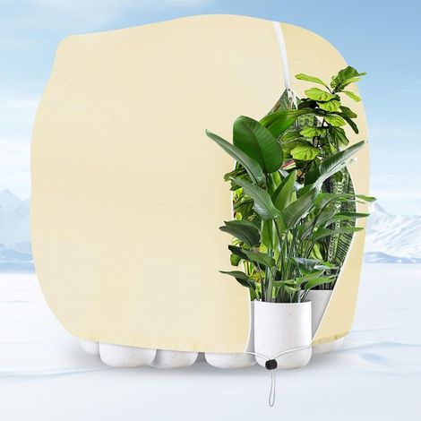 Voile Hivernage Plante Exterieur, 180 x 120 cm Réutilisable Protection Hivernale pour Plantes avec Fermeture Éclair, Housses de Protection pour Plantes pour Palmiers, Olivier (1/5)