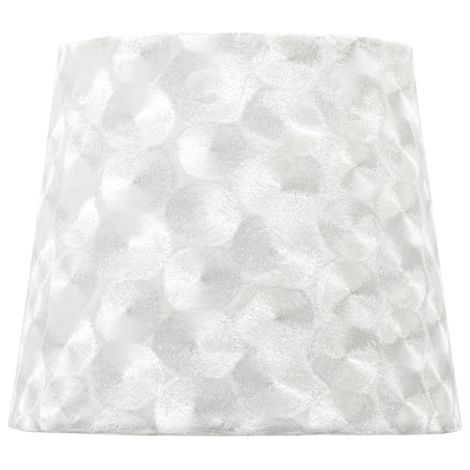 Paralume fatima e27 35dx18dx23h tessuto bianco madreperla