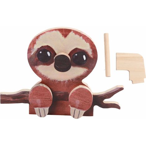 Lunettes animaux support, présentoir décoratif paresseux pour bijoux, montres et accessoires, étagère ludique en résine (1/5)