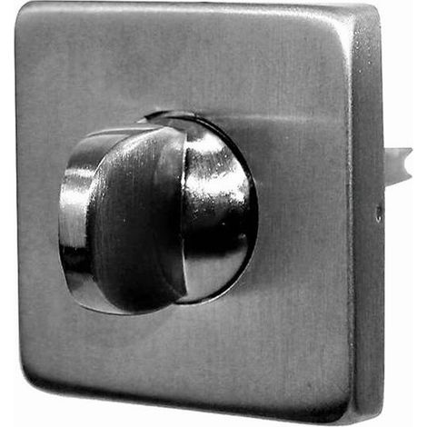 Par de Rosetas Cuadradas - Con bloqueo sin visor - Acero inoxidable 304