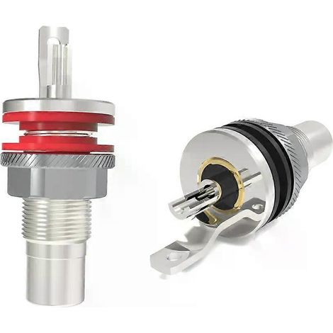 Monosaudio C404 RCA-Buchse aus reinem Kupfer, Lautsprecherstecker, vergoldete/rhodinierte RCA-Audiobuchse, HiFi-Adapterstecker (1/4)
