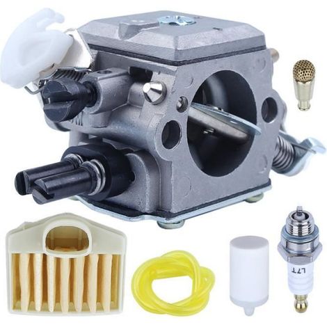 Carburateur - Filtre À Air - Bougie D Allumage - Kit Réparation Moteur Tronçonneuse - Pour Husqvarna 365 362 371 372 372XP - 6 Pièces (1/4)