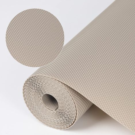 Tapis de protection pour étagères et tiroirs de cuisine, tapis de réfrigérateur imperméables et résistants, sans adhésif, pour tiroirs, étagères et garde-manger,30x300cm (couleur kaki).