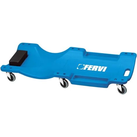 Fervi 0645/CP Carrello sottoauto a 6 ruote in plastica