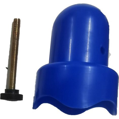 Capuchon De Mât Pour Trampoline - Plastique Robuste Avec Vis À Papillon - Protection Bordure Et Fixation Filet - Dimensions 8.5cm - Lot De 1 (1/5)