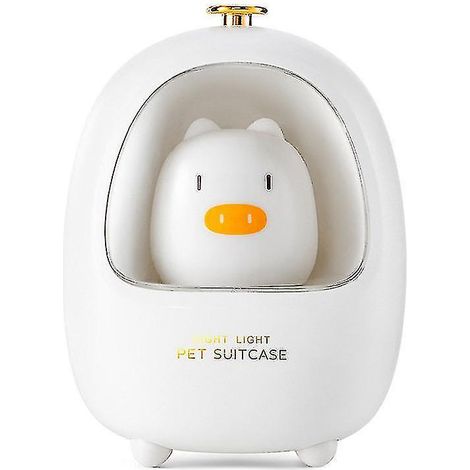 Veilleuse mignonne pour chambre d'enfant, lampe de chevet cochon, lampe rechargeable USB, table de nuit (1/4)