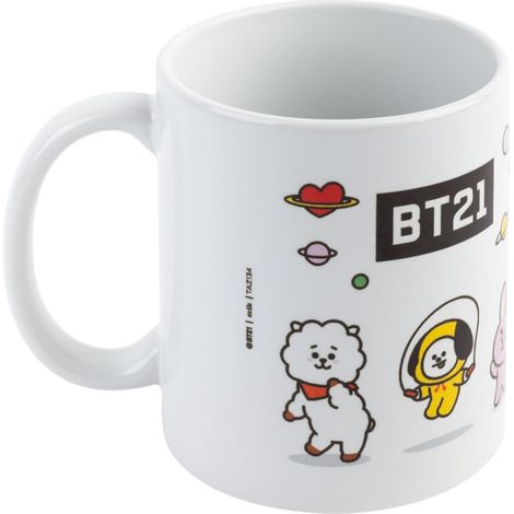Mug BT21 350ml  Tasse en Céramique Sous Licence Officielle  Mug Café & Thé, Idée Cadeau Geek, Anniversaire ou Noël (1/5)
