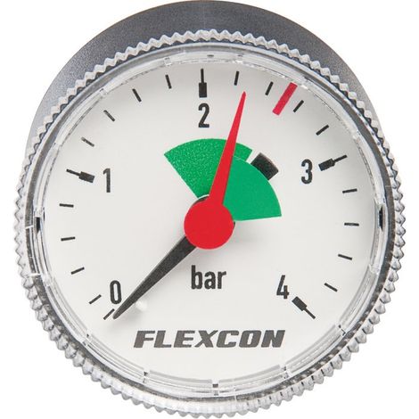 Flamco – Manomètre de soupape 40 mm – Pression max 2.5 bar – Raccordement mâle M 1/8" – Jauge chauffage central (1/3)