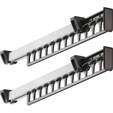 Cintres pour l'armoire, extensibles, mobiles, cintres pour 12 cintres, longueur 312 mm, 2 pièces (1/3)