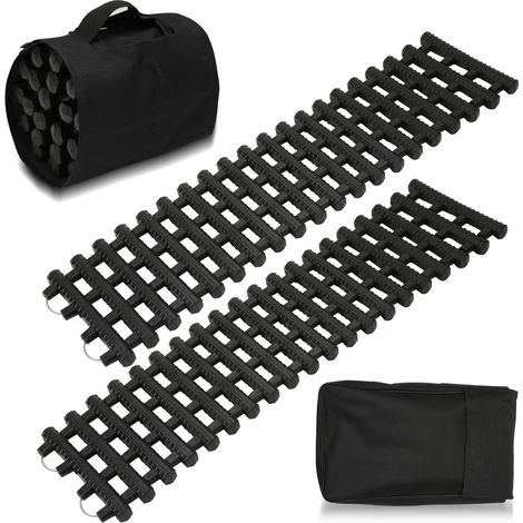 Swanew – Piste de traction 2x pour voiture – Plaques antidérapantes 100x21cm – Capacité 3,5t – Sac de rangement inclus (1/5)