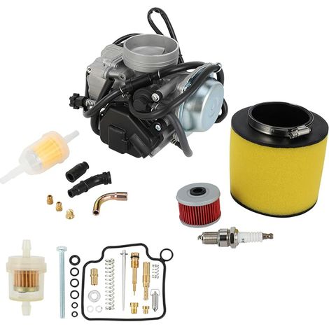 Kit de carburateur , carburateur avec filtre à air, filtre à huile et bougie d'allumage pour TRX350FE TRX350FM TRX350TE TRX350TM 2000-2006