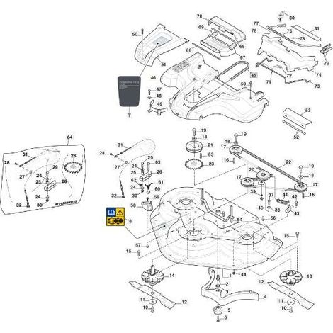 CARTER DE TRANSMISSION 110/125 NCS8000N EL ORIGINAL STIGA - 337060034/0