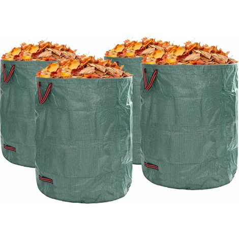 vidaXL Bolsas de Desechos de Jardín 4 uds. 500 l Verde Polipropileno (1/2)