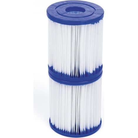 Confezione da 2 cartucce Bestway 58093 di tipo I. Cartucce Bestway 58093 di tipo I. Cartuccia filtro per piscina di tipo I per pompa Bestway. Filtro per piscina di tipo I per la pulizia delle tubature (1/4)
