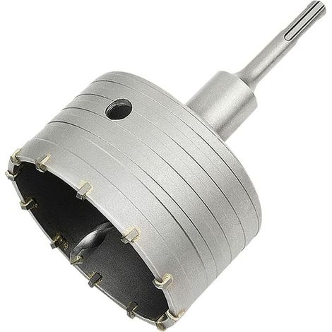 Scie à Cloche Trépan Béton avec Adaptateur SDS Plus 110 mm, Pour Brique Béton Ciment Pierre (100mm+110mm SDS Plus Adaptateur)-LIAIKI (1/5)