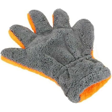 Serviettes de lavage et de polissage en microfibre douce, gant de lavage, dépoussiérage, séchage, serviette épaisse et résistante (Couleur : A) (1/4)