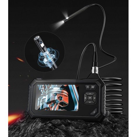 CÁMARA DE INSPECCIÓN ENDOSCOPIO PANTALLA DIVIDIDA 8 LED 32GB mSD IP67 5m 5.5mm (1/5)