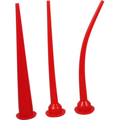 Lot De 3 Embouts De Calfeutrage Buse D'Extension Pour Mastic Et Embout Cartouche Silicone Flexible Application Précise Dans Les Zones Difficiles Pour Travaux De Bricolage (1/5)