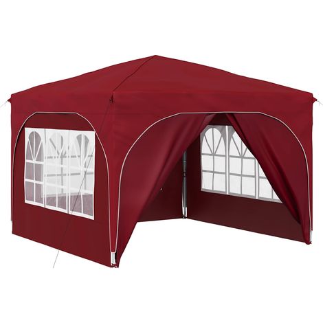 Maison Exclusive - Pop-up Partyzelt 290 x 290 x 245 cm Bordeauxro (1/5)