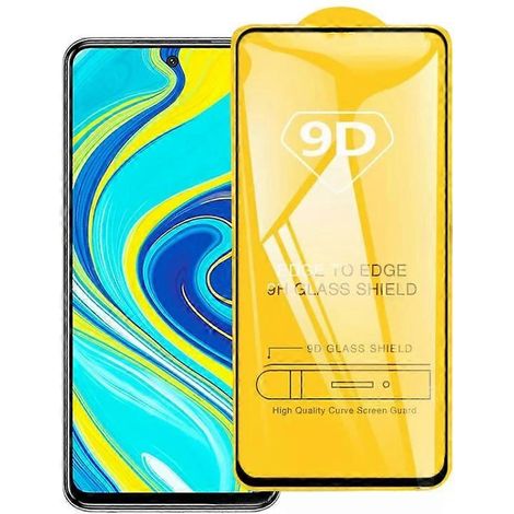 Protection d'écran en verre trempé 9D avec adhésif intégral pour Xiaomi Redmi Note 9 Pro (1/5)