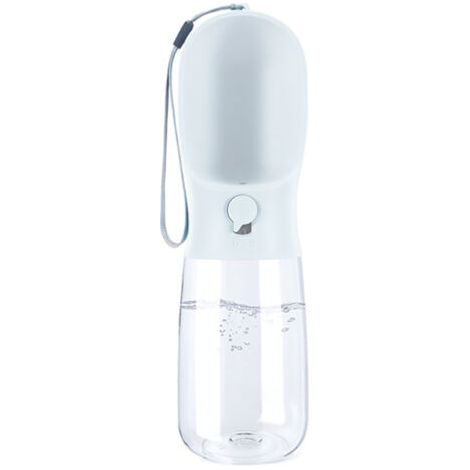 Bouteille d'eau pour chien, bouteille d'eau de voyage portable pour promener le chien, fontaine à boire extérieure multifonctionnelle pour chiens et chats (1/4)