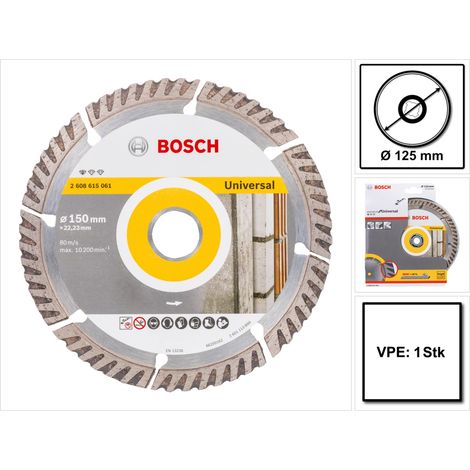 Bosch PRO Multi Material Diamanttrennscheibe, 150 x 22,23 mm