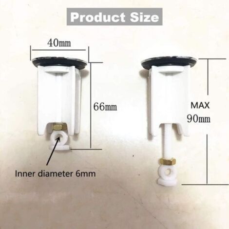 Bouchon de vidange de haute qualité,bouchon d'évier inférieur,bouchon d'évier universel,bouchon de lavabo réglable - bouchon de salle de bain ⌀40mm (la hauteur est réglable entre 6,5 cm et 9 cm) (1/3)