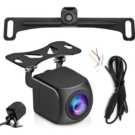 Caméra De Recul sans Fil, Caméra De Recul Voiture, Caméra Recul Universelle, Vision Nocturne, 170° Grand Angle, Étanche, Compatible avec L'application Mobile pour SUV Van RV Car, Noir (1/5)