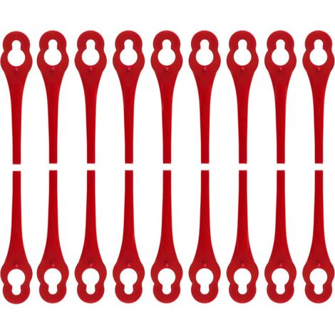 100 pièces lames de rechange compatibles avec coupe bordure IKRA IART 2520, lames en nylon pour IAT 20-1M (1/5)