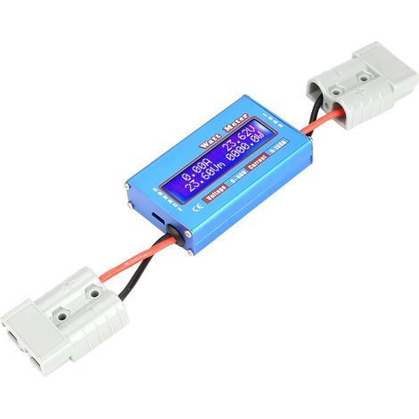 Analyseur de puissance CC haute précision 0-100 A 0-60 V - Outil de mesure d'énergie (watt, volt, ampère) (1/5)