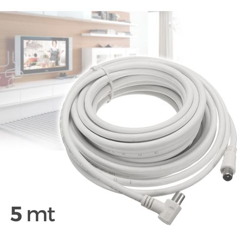 Cavo matassa 5mt per Antenna collegamento tv coassiale maschio-femmina (1/3)