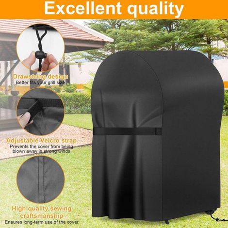 Housse Pour Barbecue À Gaz Extérieur 67x77x110 Cm, Oxford 210D, Imperméable, Anti-uv, Résistante Au Vent (1/4)