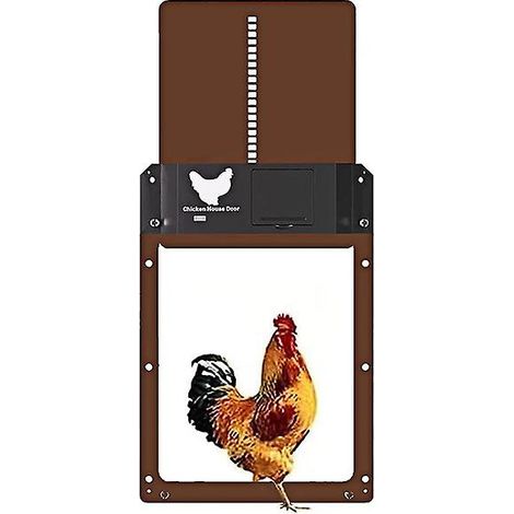 Porte de poulailler automatique étanche avec capteur de lumière (1/5)
