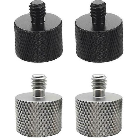 adaptateurs pour pied de micro, vis de fixation mâle/femelle 5/8" vers 1/4".-2x0.7cm (1/4)