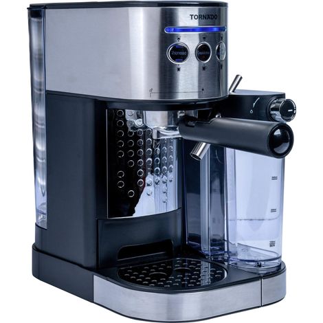 Macchina da caffè Tornado TCM 14125 nera 1470 W acciaio inox