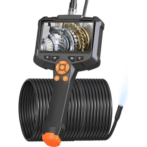 Telecamera endoscopica per ispezione con schermo IPS da 4,3 pollici e 8 LED - Trapano portatile impermeabile con telecamera da 8,0 mm (1/5)
