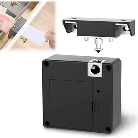 Serrure cachée à monter soi-même pour la sécurité des meubles, format compact et mécanisme robuste avec une seule clé pour une fonctionnalité de verrouillage multiple, serrure électronique pour armoir (1/5)