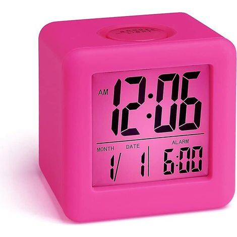 Tragbarer LCD-Reisewecker mit Nachtlicht und Zeit- und Datumsanzeige (1/5)