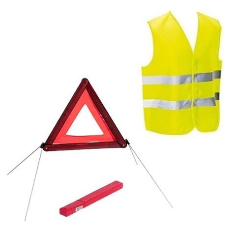 Kit sécurité voiture homologué gilet et triangle de signalisation