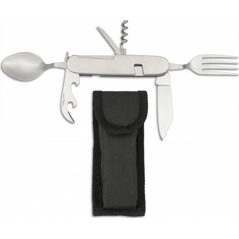 Navaja Multifunción Martínez Albainox con Mango Abs y Hoja de Acero Inox  con 6 Funciones. Incluye Funda Nylon 11021