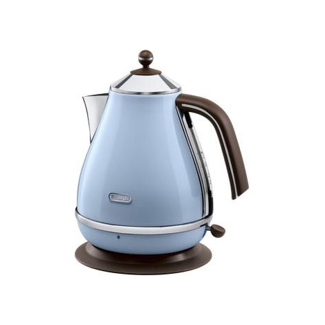 De'Longhi KBOV 2001.AZ - Bollitore elettrico, 2000 W, 1,7 L, acciaio inox, blu (1/4)