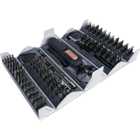 Magnetic Screwdriver Set, 180-Piece Precision Electric Screwdriver Set, Electronic Repair Tool Kit, Computer Screwdriver Bit Set with Shank (1/5)