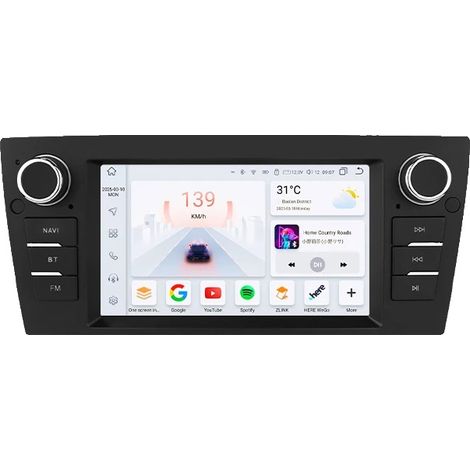 Radio para coche, pantalla táctil, integración con smartphone, compatible con BMW Serie 3, diseño inalámbrico, S1 (8 núcleos 3G 32G) (1/2)