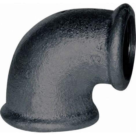 Winkelstück verformbar 90° schwarz, 12x17, weiblich