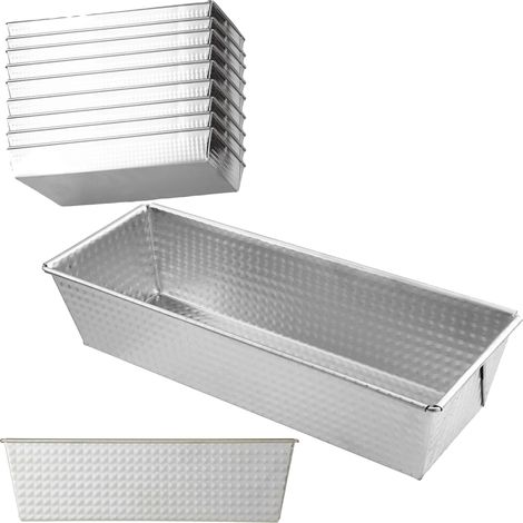 Plat de cuisson, surface antiadhésive, répartition de chaleur élevée, 9 PAs-25x12x8cm (1/2)