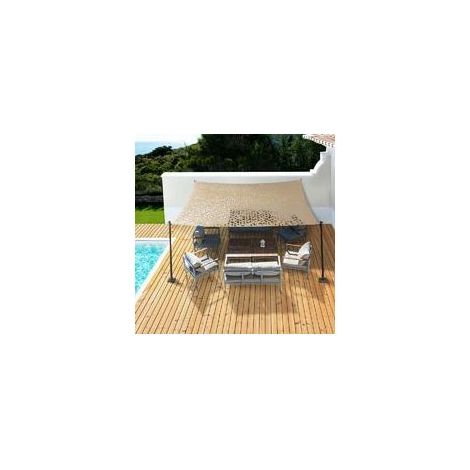 Filet D Ombrage - 3x4 M - Pour Jardin Pergola Camping Chasse Observation - Filet De Camouflage En Tissu Oxford (1/5)