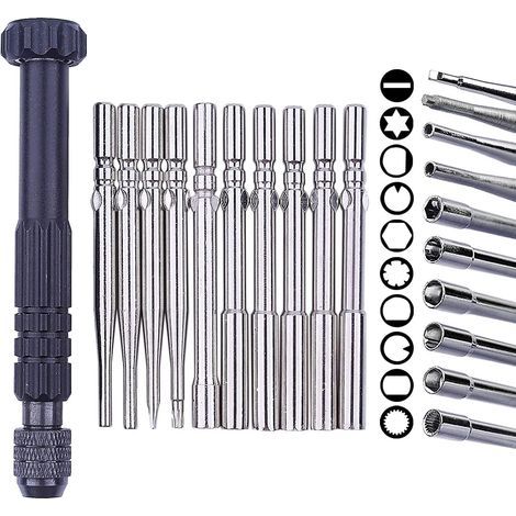 10-teiliges Vergaser-Einstellwerkzeug-Schraubendreher-Set mit Metallgriff und Werkzeugtasche für Poulan Artisan 2-Takt-Kleinmotoren (1/5)
