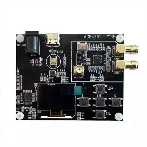 ADF4351 Signalgenerator, 35 MHz-4400 MHz Signalquellenmodul mit 0,96 Zoll OLED-Bildschirm (1/5)