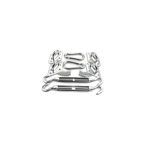 Kit de fixations pour toile d’ombrage en acier inoxydable 304 – Accessoires de montage universels pour toiles triangulaires et carrées, diamètre 8 mm (1/5)